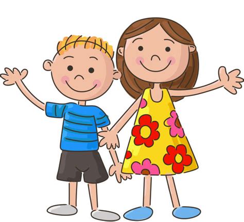 brother sister illustrations royalty free vector graphics and clip art