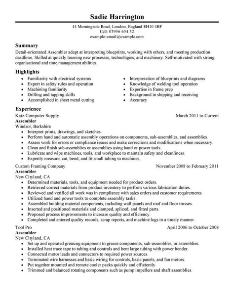 amazing production resume examples livecareer