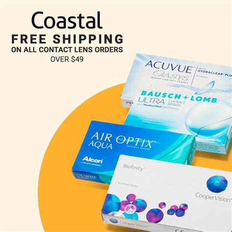 shipping   contact lens orders     coastal