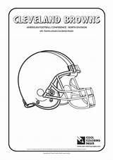 Coloring Pages Browns Nfl Logos Cleveland Football Teams Cool Logo American Team Helmet Brown Kids Print Conference sketch template