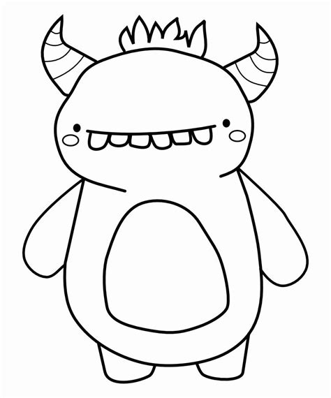 cute monsters coloring pages coloring home