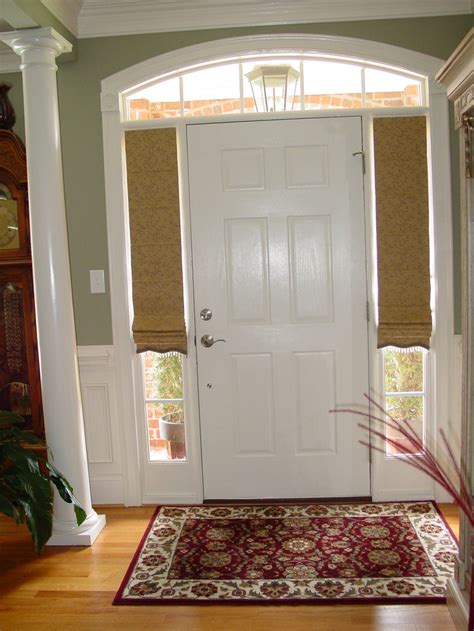 sidelight window treatments   main entry doors homesfeed