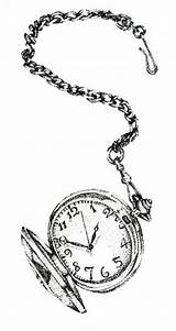 Pocketwatch Zakhorloge Clipartbest Klok sketch template