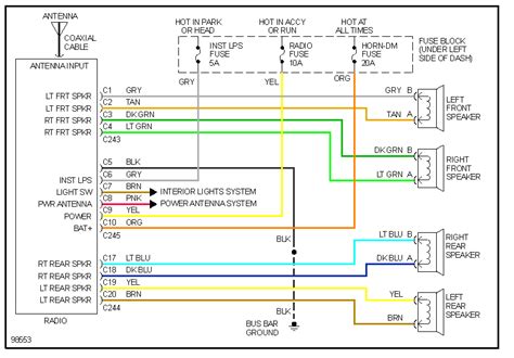 silverado stereo wiring harness diagram