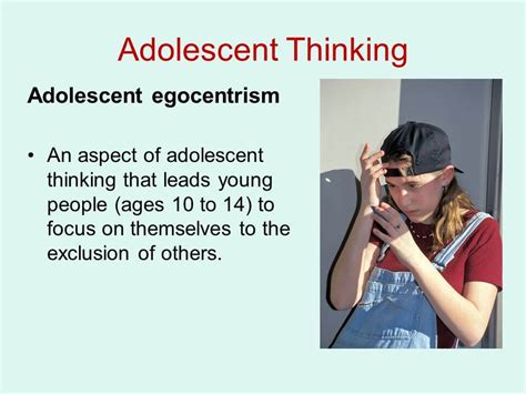adolescent egocentrism     deal     parent