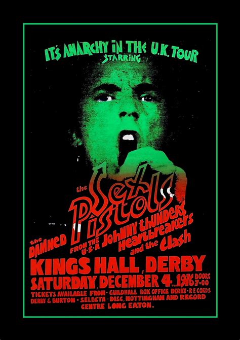 Sex Pistols A2 Art Poster Anarchy Tour Punk 1977 Etsy