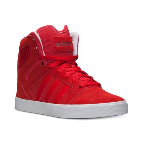 adidas mens bbneo  top casual sneakers  finish   red  men lyst