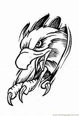 Coloring Pages Cool Designs Tattoo Printable Eagles Popular sketch template