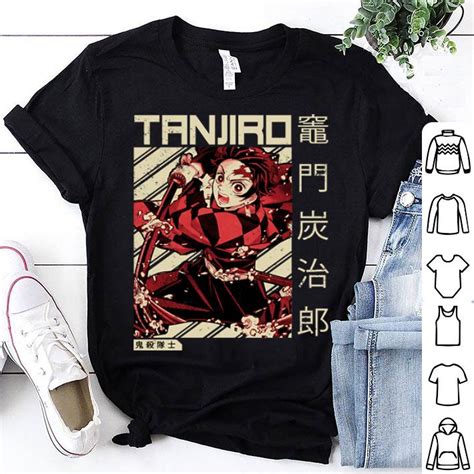 tanjiro demon slayer kimetsu no yaiba anime shirt hoodie sweater