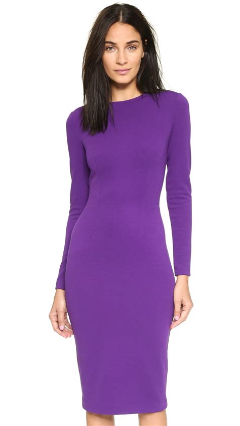 lyst  mercer long sleeve dress purple  purple