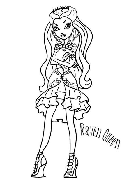 kids  funcom coloring page   high raven queen