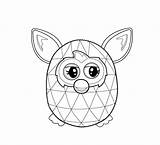 Furby Coloring Pages Print sketch template