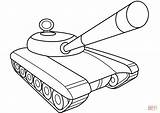 Tank Drawing Simple Coloring Pages Getdrawings sketch template