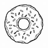 Donas Donut Rosquilla sketch template