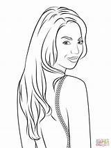 Beyonce Coloring Pages Celebrity Drawing Pop Printable Ausmalbilder Celebreties Stars Color Famous People Book Popular Supercoloring Categories sketch template