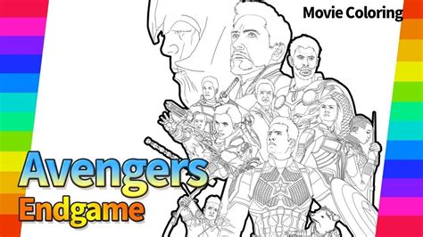 avengers endgame coloring pages