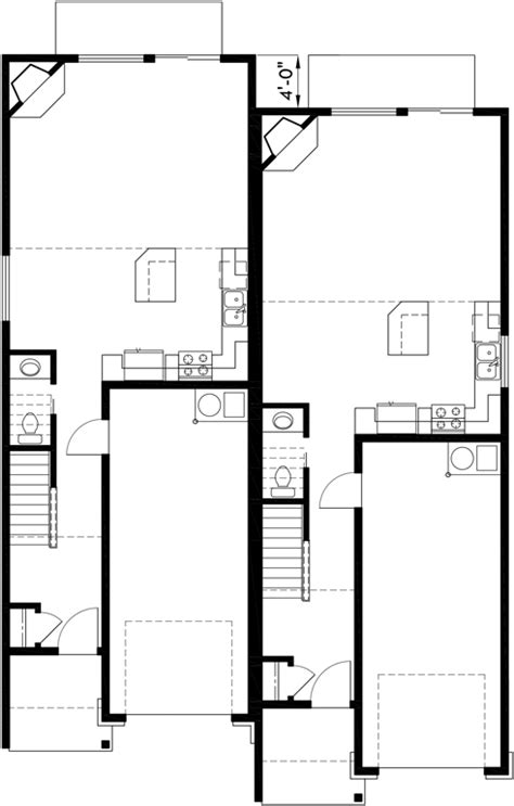 duplex house plans narrow duplex house plans