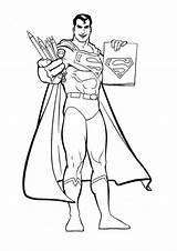 Superman Outline Coloring Symbol Printable Pages Comments Kids sketch template