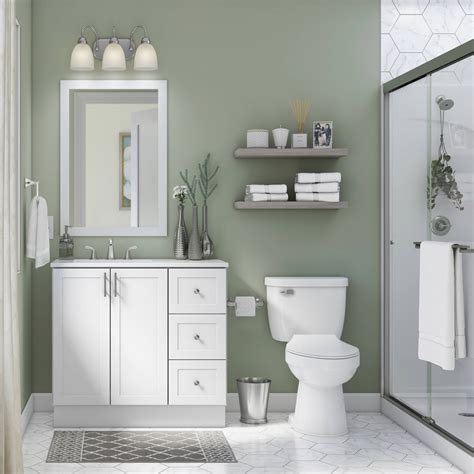 shop style selections davies white modern vanity bathroom collection