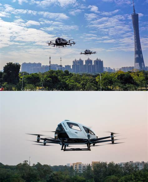 close   ehang  autonomous air vehicle  passenger air