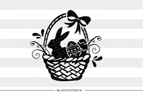 easter basket  bunny  eggs svg  blackcatssvg thehungryjpeg
