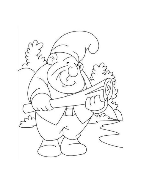 gnome coloring pages   print gnome coloring pages