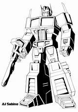 Transformers Coloring Pages G1 Print sketch template