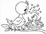 Mother Bird Pages Coloring Baby Mothers Kids Mom Printable Chick Drawings Cute Mama Coloringpages4u Colouring Color Sheets Singing Template Adult sketch template