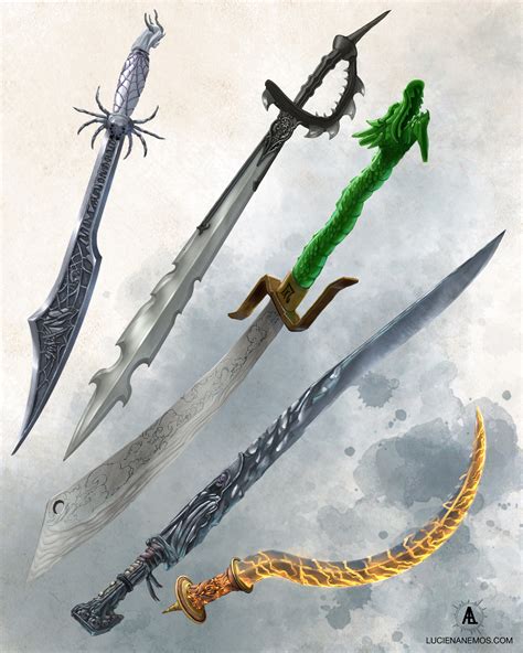 artstation magic swords  fantasy ttrpg