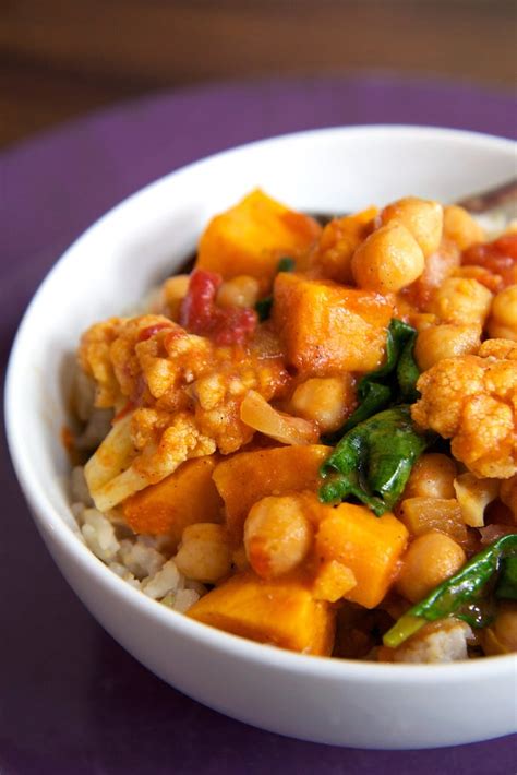 chickpea coconut curry with sweet potatoes low calorie crockpot