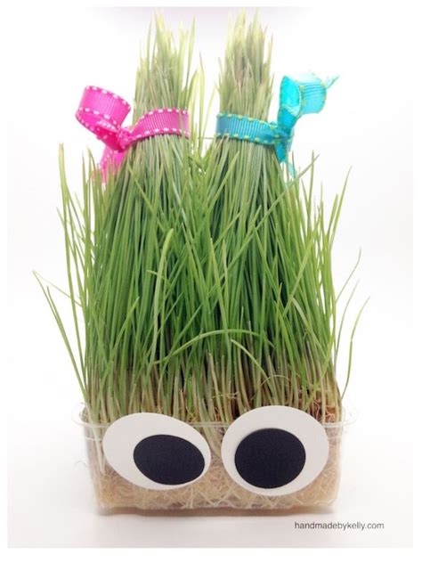 minute diy silly grass head craft crafts kids art projects diy