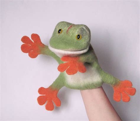 funny frog hand puppet etsy