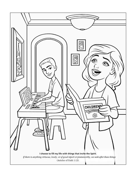 lds primary coloring pages friends coloring pages