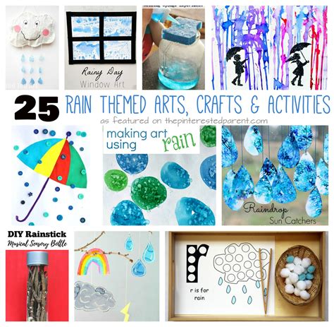 rain themed arts crafts activities  pinterested parent