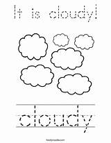 Cloudy Weather Coloring Pages Activities Preschool Kids Cloud Clouds Print Twistynoodle Worksheets Kindergarten Rainy Tracing Stormy Rocks Snowy Writing Ll sketch template