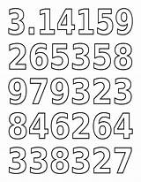 Digits Numbers Openclipart sketch template