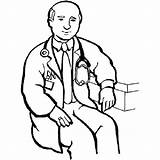 Doctor Coloring Pages Male Hospital Printables Drawing Clipart Getcolorings Printable Getdrawings Bulkcolor sketch template