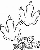 Coloring Footprints Dinosaur Dinosaurs Pages Print Printable Footprint Topcoloringpages Sheet sketch template