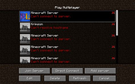 can t connect to any servers unmodified minecraft client support