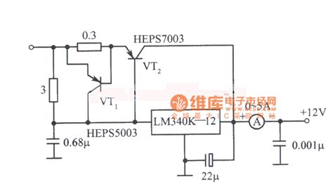 power supply circuit diagram composed  lmk integrated voltage regulator power