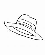 Hat Sun Coloring Hats Template Drawing Pages Women Floppy Sunshine Cover Sketch Getdrawings sketch template