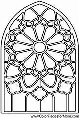 Glass Stained Coloring Pages Window Medieval Drawing Patterns Advanced Getdrawings Color Church Vitrail Windows Printable Mobile Adults Adult Draw Getcolorings sketch template
