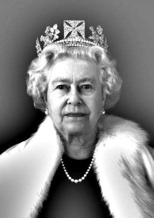 queen elizabeth black  white queen elizabeth ii  coronation