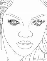 Coloring Pages Rihanna Portrait Color Close Print People Printable sketch template