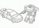 Coloring Rescue Bots Pages Bumblebee Transformers Popular sketch template