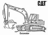 Coloring Pages Cat Caterpillar Excavator Printables sketch template