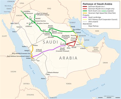 saudi arabia routes map