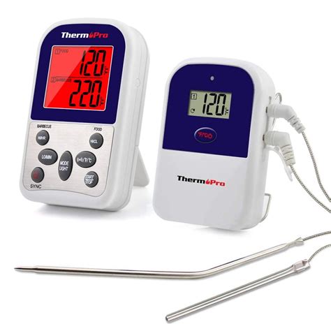 thermopro tp wireless meat thermometer  grilling oven smoker bbq grill thermometer