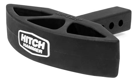 hitchhammer xl rear hitch mounted bumper guard flexible rubber tougher  steel buy