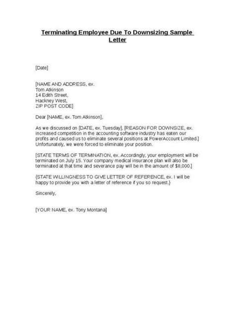 sample layoff letter